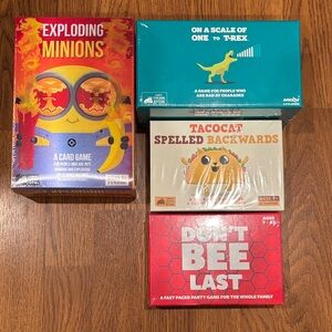4 NWT Party & Card Games 3 Exploding Kittens 1 Quokka